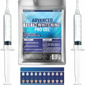 2x Professional Teeth Whitening Gel - Advanced Formula - 10ml Syringe